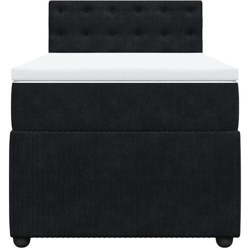 Box spring krevet s madracem crni 90x200 cm bar&amp;scaron;unasti Slike