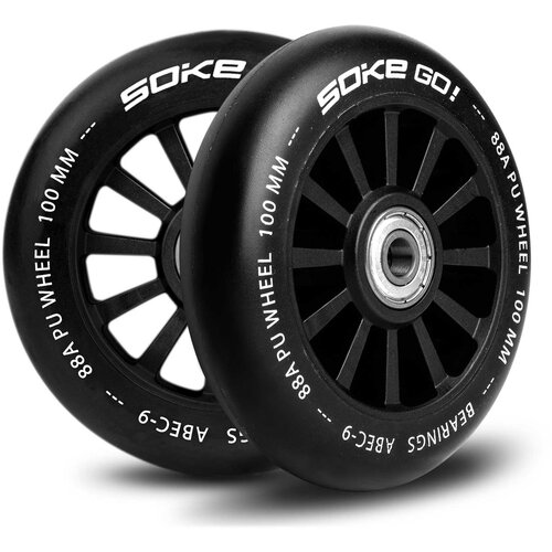 Janshop 100 mm Scooter Wheels Black 2 PC -ji., (21223224) Slike