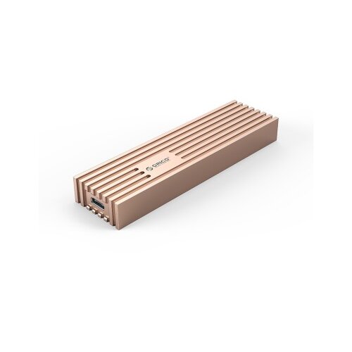 Orico Zunanje ohi&scaron;je za M.2 NVMe/SATA 2230-2280 v USB3.2 Gen2 Type-C, 10Gbps, Aluminij, zlato-roza, FV35C3 Cene