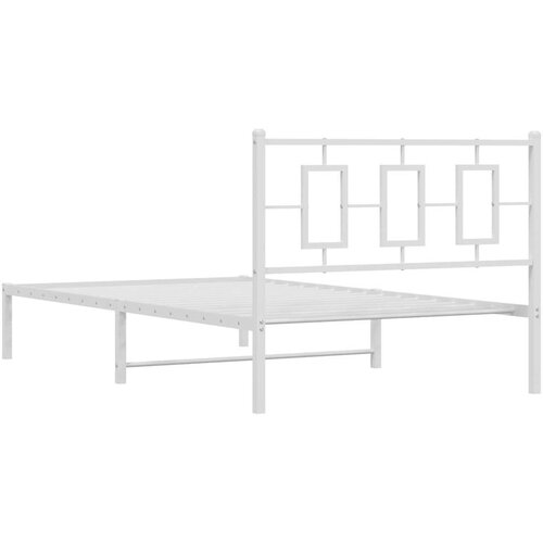  okvir za krevet s uzglavljem bijeli 107x203 cm Slike