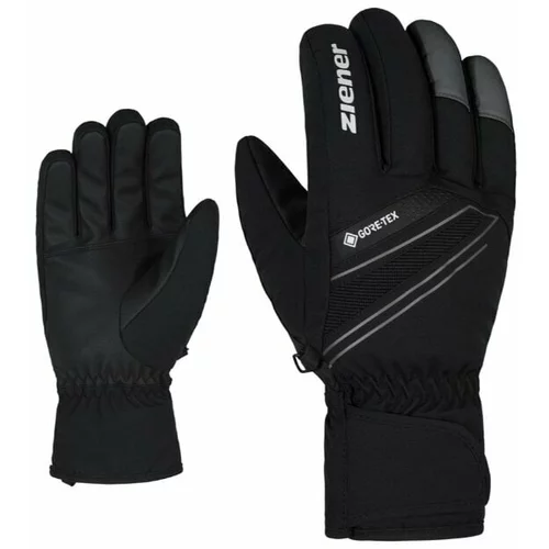 Ziener Gunar GTX Black/Magnet 10 Skijaške rukavice