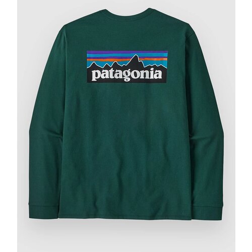 Patagonia P-6 Logo Responsibili Majica z dolgimi rokavi cascade green Cene