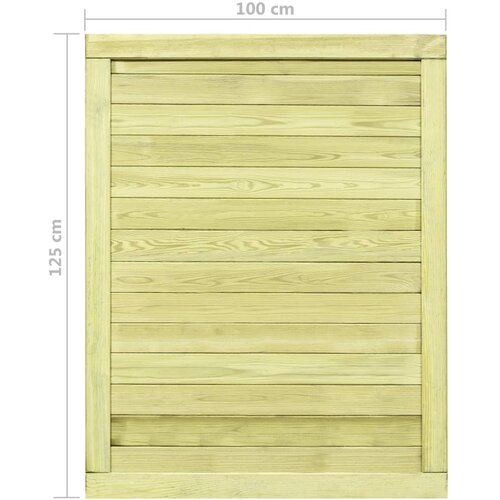  Vrtna vrata od impregnirane borovine 125 x 100 cm Slike