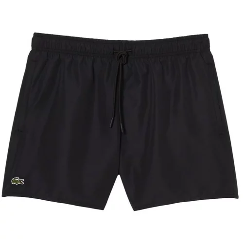Lacoste Quick Dry Swim Shorts - Noir Vert Crna