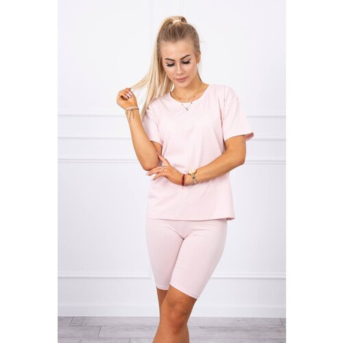 Kesi Set of top+leggings powder pink Cijene