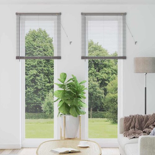 vidaXL Zavjesa za prozor sa zavjesama Ostalo Srebrna 80 x 130 cm Aluminij Cene