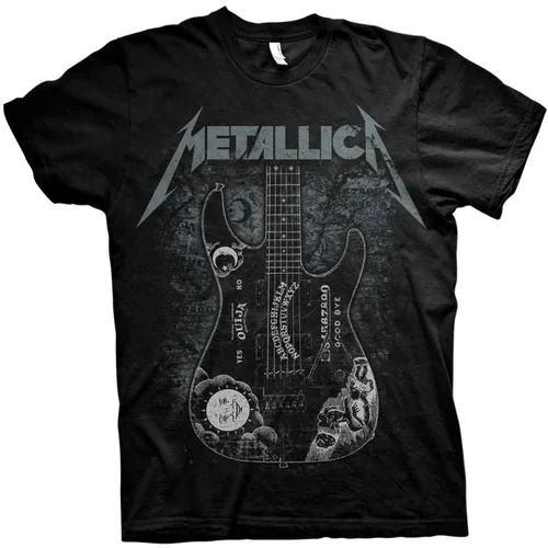 Metallica Majica Hammett Ouija Guitar Unisex Black L