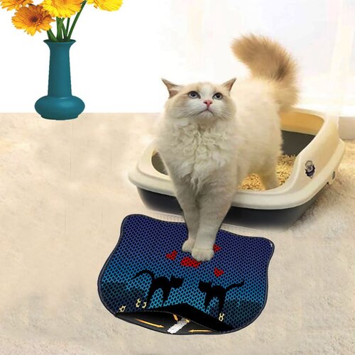 WALLXPERT Kdkafa0246 multicolor cat litter mat Cene