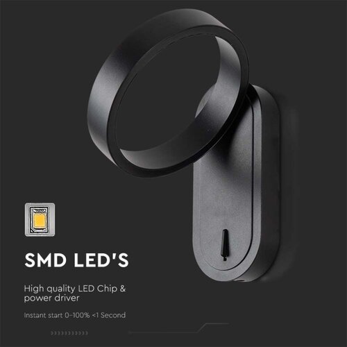  LED zidno svetlo LED/5W/230V 3000K/4000K crno Slike