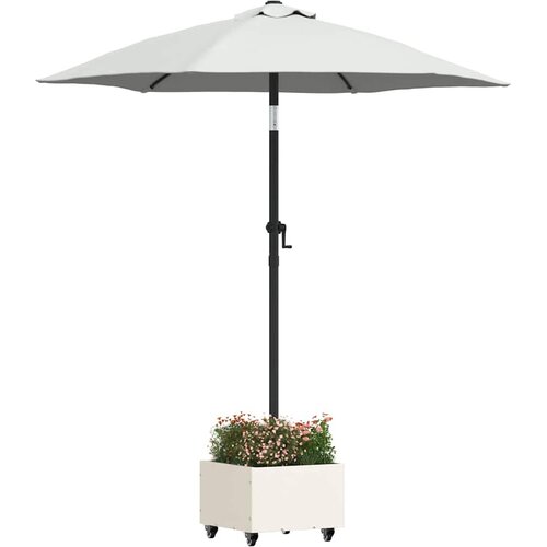  Baza za suncobran Bijelo 45 x 45 x 45 cm Čelik Slike