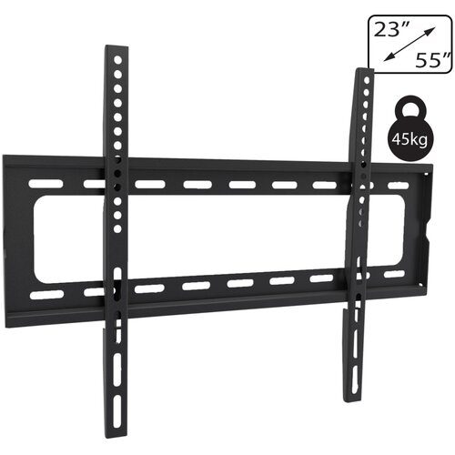 Amiko stenski nosilec za TV sprejemnik 23&amp;quot; - 55&amp;quot;, 45 kg, 1D - Wallmaster 23-55 FIX Slike