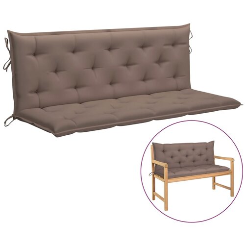 VidaXL Jastuk za ljuljačku smeđe-sivi 150 cm od tkanine Slike
