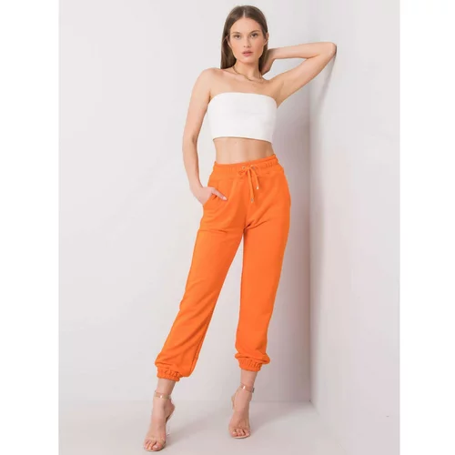 Fashion Hunters Women's RUE PARIS Orange sweatpants