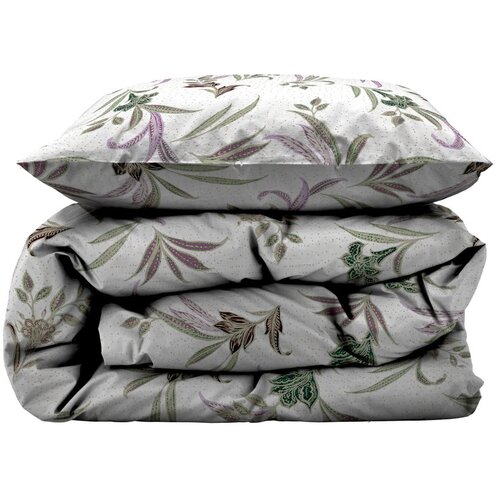 S&amp;ouml;dahl Zelena/bež enojna posteljnina iz bombažnega satena 140x200 cm Soft Tropic &amp;ndash; Slike
