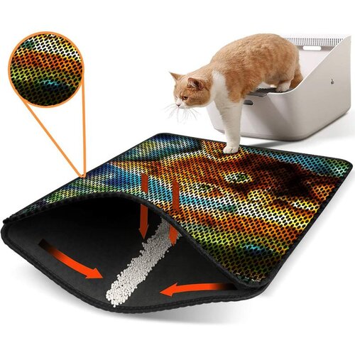 WALLXPERT Nrszn0115 multicolor cat litter mat Cene