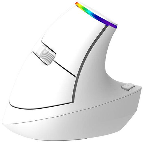 Delux Vertikalni RGB bežični mi&amp;scaron; M618C bijeli Slike