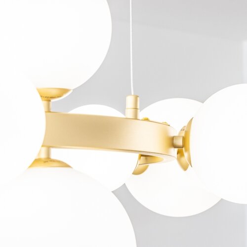  Brilagi - LED luster na sajli MILLA 15xG9/3W/230V zlatna/bela Slike