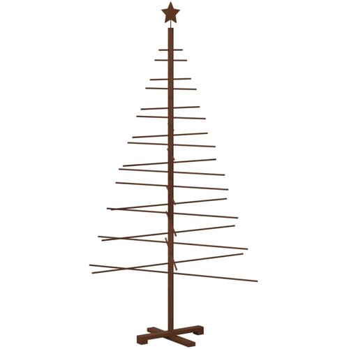  Drveno božićno drvce 180 cm Bambus i masivno borovo drvo - 180 cm Tamno smeđa Slike