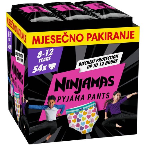 Ninjamas Pampers noćne gaćice za djevojčice i dječake, mjesečno pakiranje Cijene