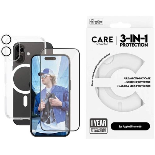  Bundle Care by PG iPhone 16 MagSafe White Cene