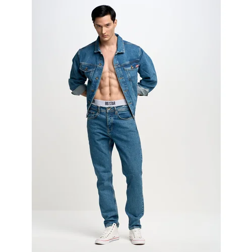 Big Star Man's Tapered Trousers 190057 Medium Denim-400