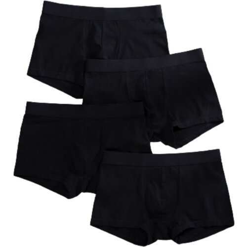 INF Moške bombažne boksarice, mehke zračne spodnje hlače, 4 paketi Black XXL, (21758419) Cene