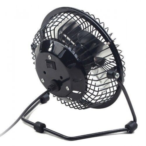 Gembird NF 03 USB 10cm desktop fan, black, metalni ventilator Slike