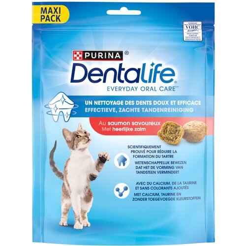 Purina Dentalife grickalice za njegu zuba, 4 kutije/vrećice - 3 + 1 gratis! - 4 x 140 g s lososom Slike