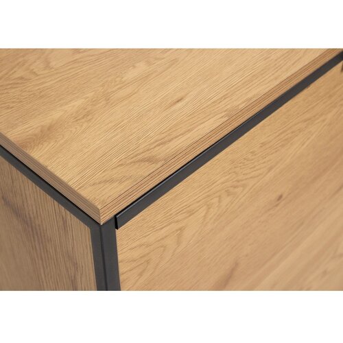 Unique Furniture Komoda v hrastovem dekorju v naravni barvi 155x81x45 cm Cesura &amp;ndash; Slike