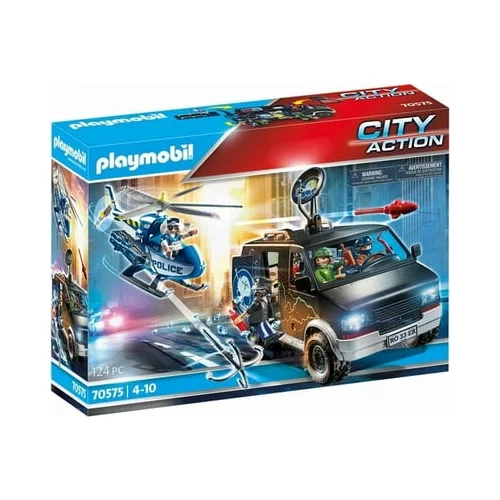 Playmobil 70575 - City Action - Policijski helikopter: Pregon vozila na begu