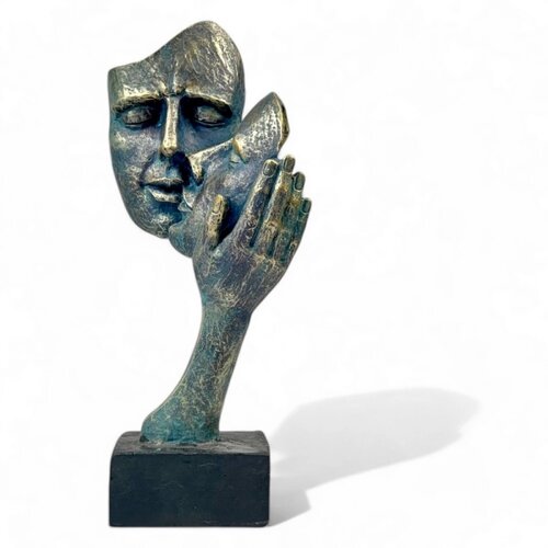  Stona dekoracija 29,5x10x14 cm smola/patina Slike
