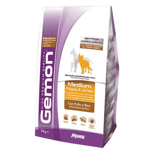 Gemon dog medium puppy and junior with chicken and rice - 15 kg Cene