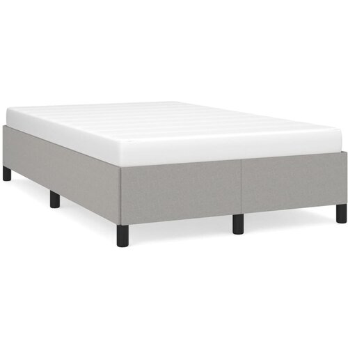 VidaXL Okvir kreveta svjetlosivi 120 x 190 cm od tkanine Slike