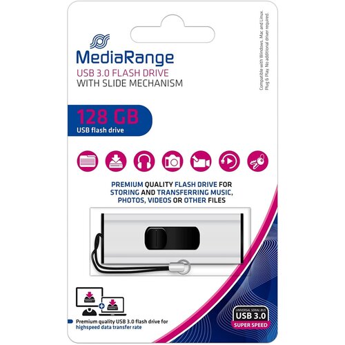 Mediarange ključ 128gb mediarange 3.0 mr918 Slike