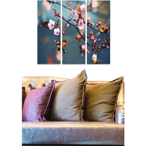 Wallity MDF163347830 multicolor decorative mdf painting (3 pieces) Cene
