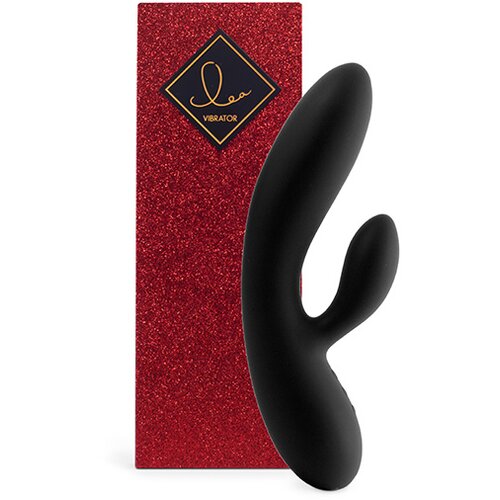 Feelztoys rabbit vibrator - Lea, črn (bleščeč) Cene