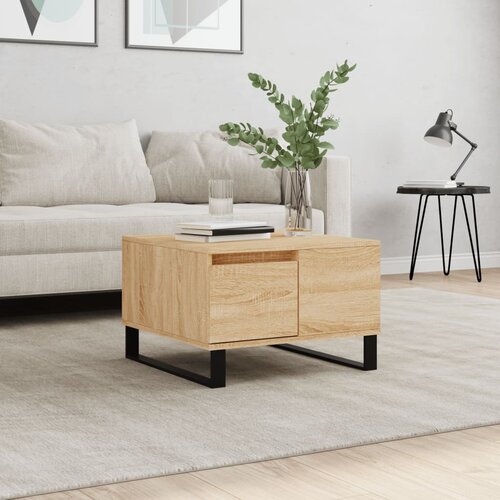  Stolić za kavu boja hrasta 55x55x36,5 cm konstruirano drvo Cene