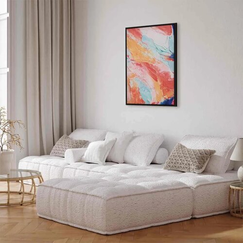  Slika - Spring Shades - A Colorful Mix of Warm and Cool Tones on Canvas 60x90 Slike