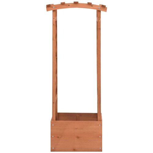 VidaXL re&amp;scaron;etkasta sadilica s lukom 49 x 39 x 117 cm masivna jelovina Slike
