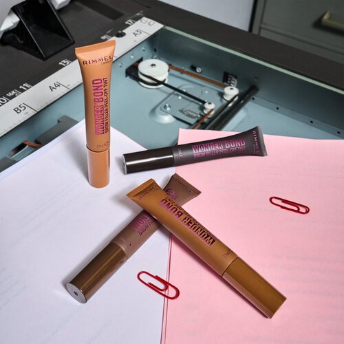 Rimmel London Wonder&amp;#039;Bond gel za obrvi odtenek 001 Light Brown 7.7 ml Slike
