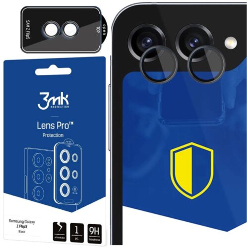 3mk ZA SAMSUNG GALAXY Z FLIP 5 ZA&amp;Scaron;ČITA ZA LEČE ČRNO ZA&amp;Scaron;ČITNO STEKLO, (21965525) Slike