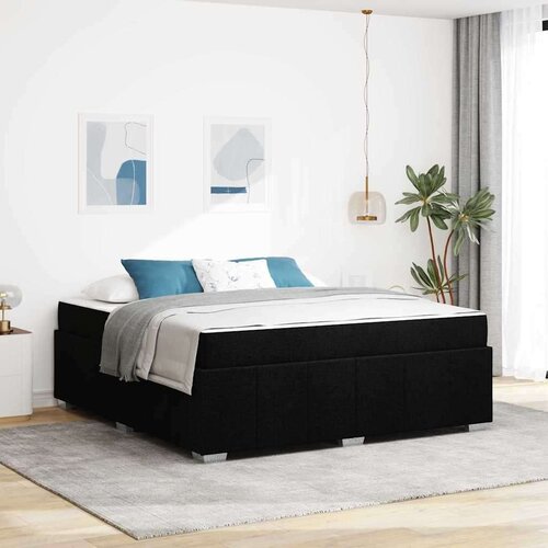  Krevetna konstrukcija Crna 180 x 200 cm tkanina Slike