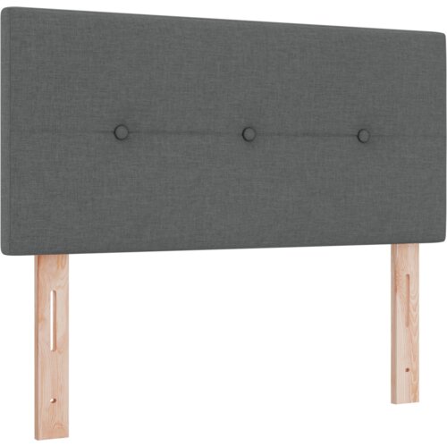 VidaXL led uzglavlje s botunima tamno sivo 80 cm tkanina Slike