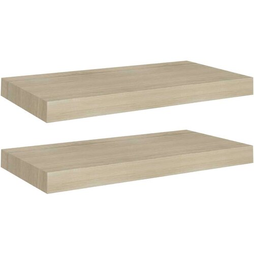 VidaXL plutajuće zidne police 2 kom boja hrasta 50 x 23 x 3,8 cm MDF Slike
