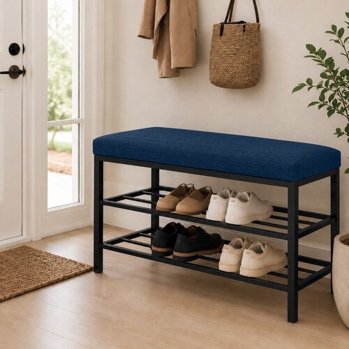 Hanah home cipelarnik Lotus, 30 cm, teget Cene