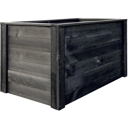  visoka greda 150 cm x 76 cm x 74 cm antracitna fsc Slike