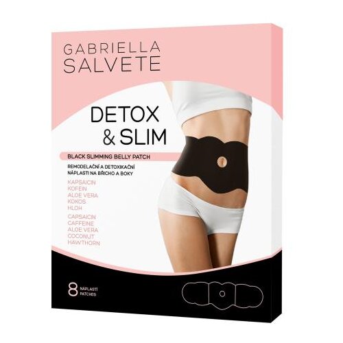 Gabriella Salvete Detox & Slim Black Slimming Belly Patch oblikovanje telesa 1 set Cene