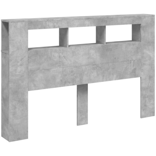  LED uzglavlje siva boja betona 160 x 18,5 x 103,5 cm Slike