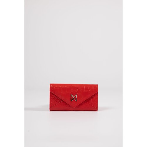 Mona ženski crveni kožni novčanik sa printom 6518702-2 Slike