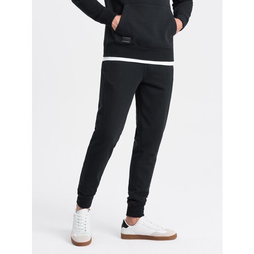 Ombre BASIC men&amp;#039;s cotton sweatpants joggers - black Slike